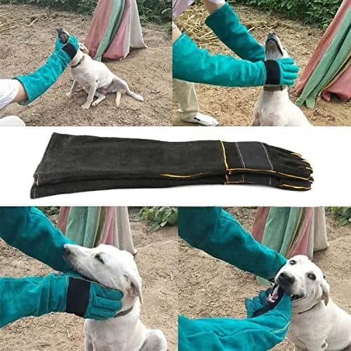 AOWPFVV Animal Handling Gloves 60cm (23.6in) | Bite Proof, Cut Resistant, Heat Resistant thumbnail 5