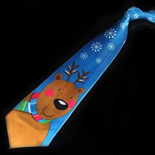 JEMYGINS Santa Claus Snowman Snowflake Christmas Necktie Set | Festive Holiday Design, 4 Pack, Polyester (3.65" x 55.4") thumbnail 4