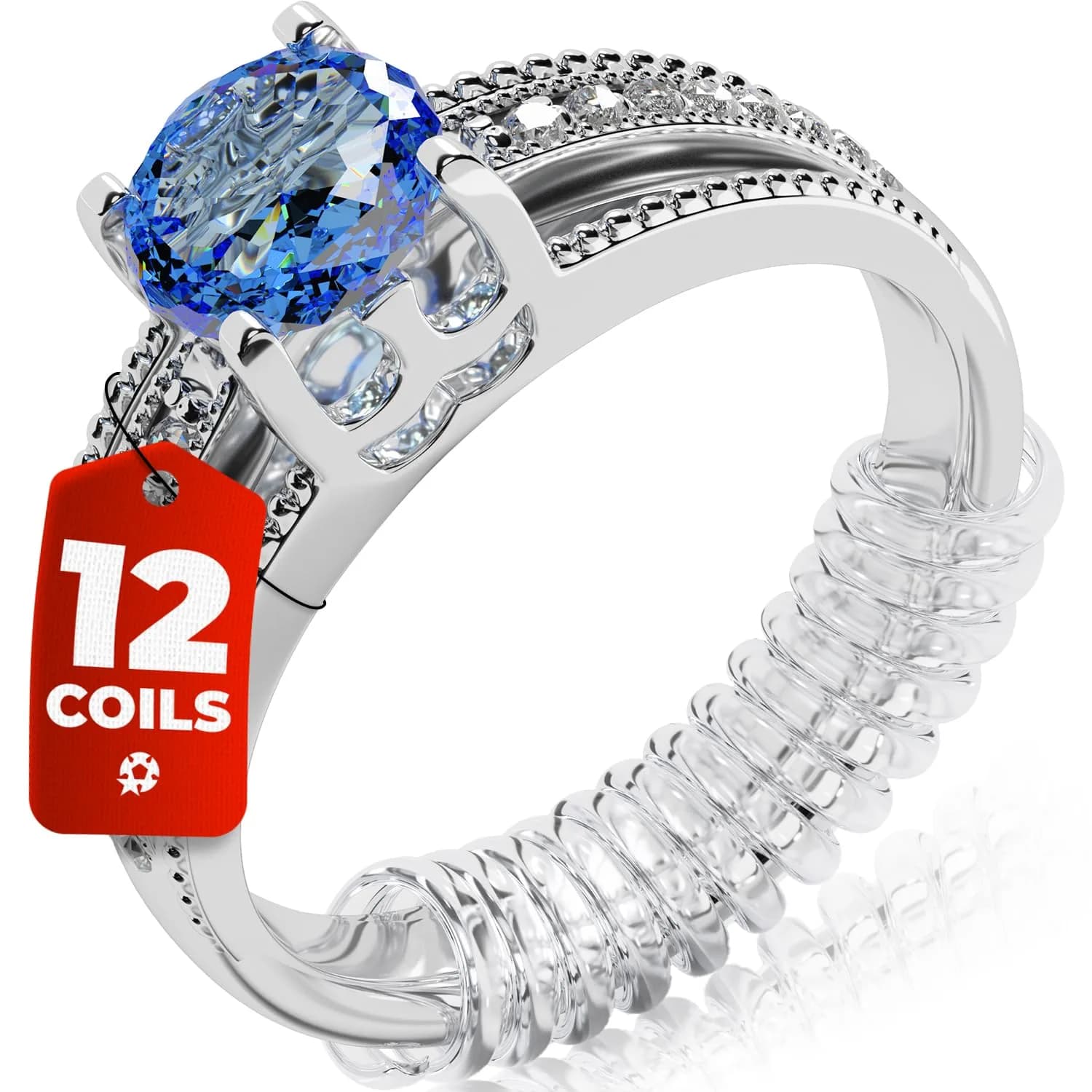 5 STARS UNITED Ring Sizers - 12 Piece Set (1–6 mm) for Loose Rings | Achieve a Secure Fit for All Ring Types - main product image