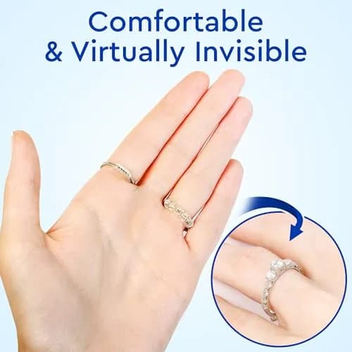5 STARS UNITED Ring Sizer Adjuster 12 Pack Clear | Invisible Design for Loose Rings thumbnail 6