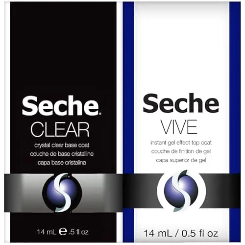Seche Clear Vive Duo Pack Nail Polish Set 2x14ml (0.5 Fl Oz) | Long-Lasting High Shine thumbnail 1