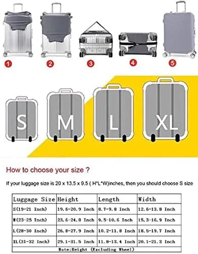 7-Mi Travel Luggage Cover Protector 19-21 Inch | Washable, Anti-scratch Suitcase Cover thumbnail 7