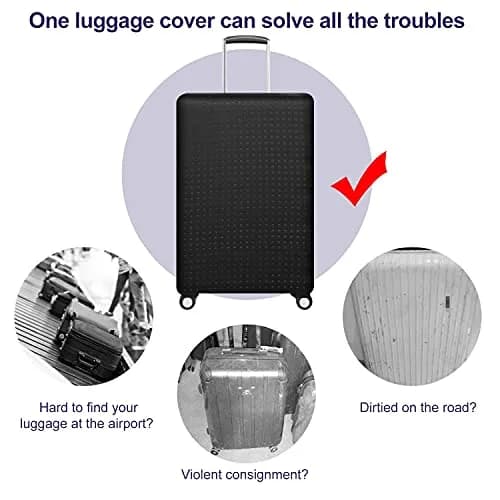 7-Mi Travel Luggage Cover Protector 19-21 Inch | Washable, Anti-scratch Suitcase Cover thumbnail 3