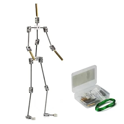 HNK Stop Motion Armature Kit 280 mm (11 inches) | Metal Puppet Figure for Character Design Creation thumbnail 1
