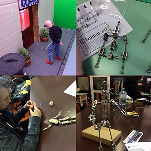 HNK Stop Motion Armature Kit 280 mm (11 inches) | Metal Puppet Figure for Character Design Creation thumbnail 3