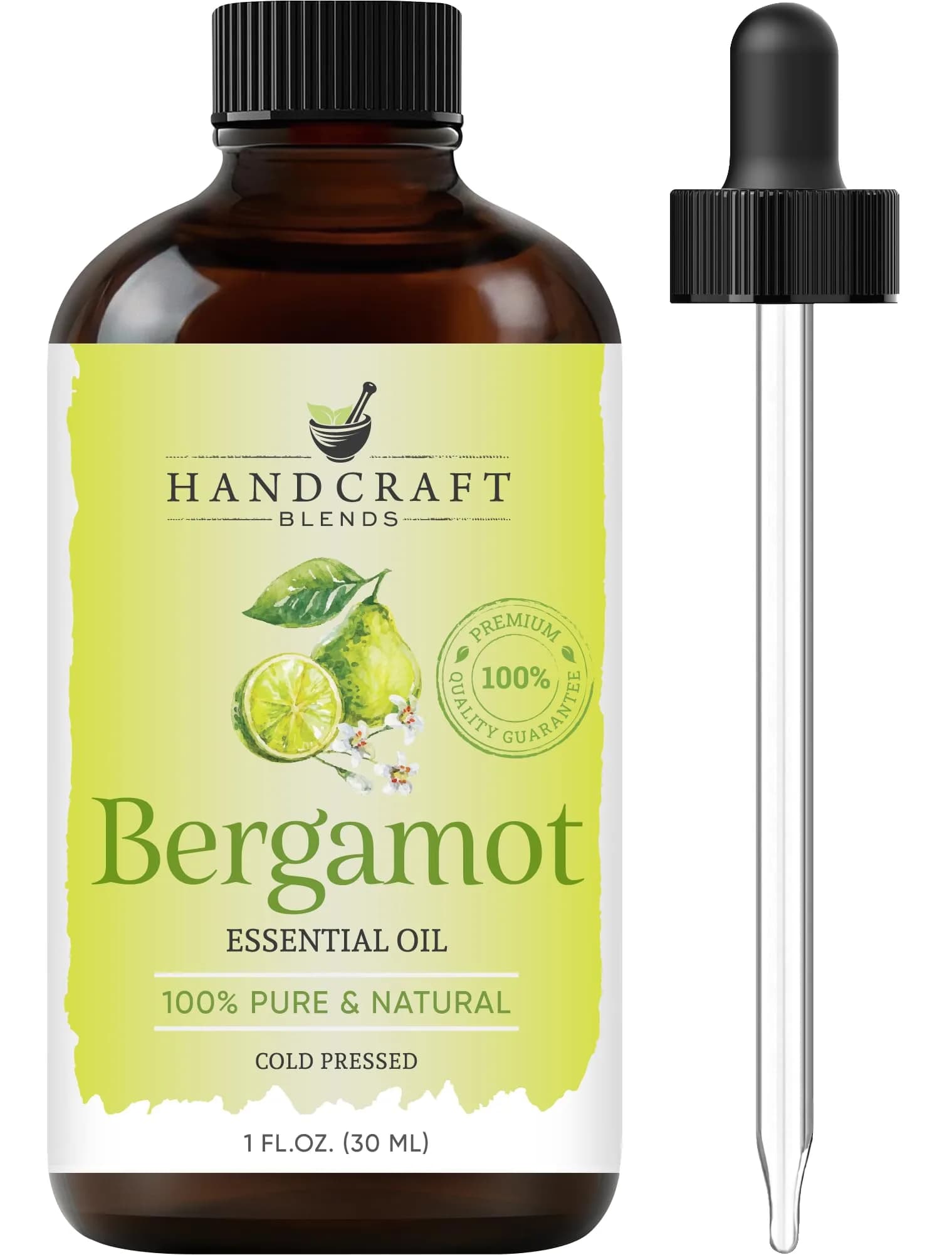 Handcraft Blends Bergamot Essential Oil 1 Fl Oz (10ml) | Pure Natural Premium Grade for Diffuser, Aromatherapy, Skin, Soap Making - main product image