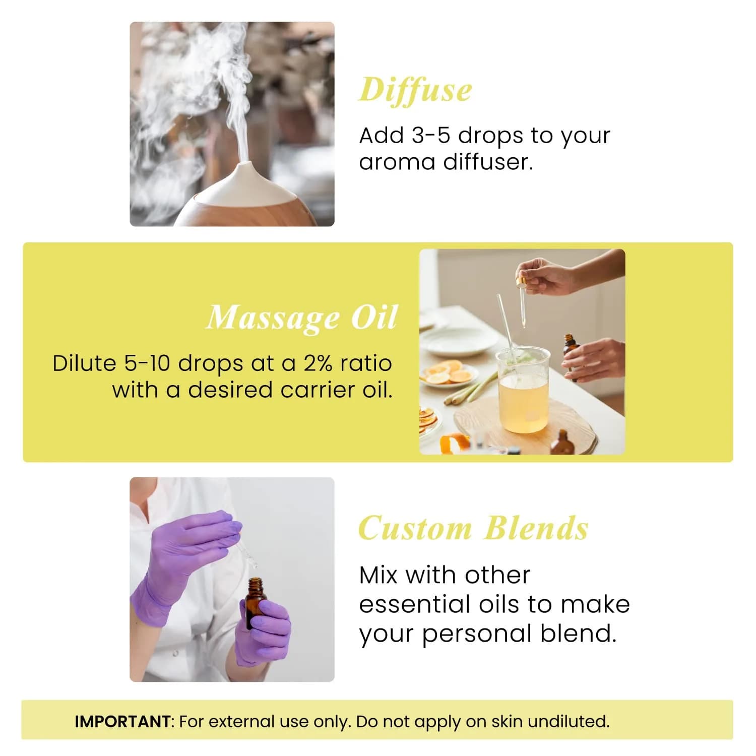 Handcraft Blends Lemon Essential Oil 4 Fl Oz (120ml) | Pure & Natural Premium Grade for Diffuser, Skin, Soap Making - view 3