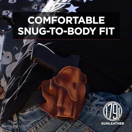 1791 GUNLEATHER OWB Holster Fits Sig P226, P220, P229, Beretta 92FS | American Steerhide, Durable, Concealed Carry thumbnail 4
