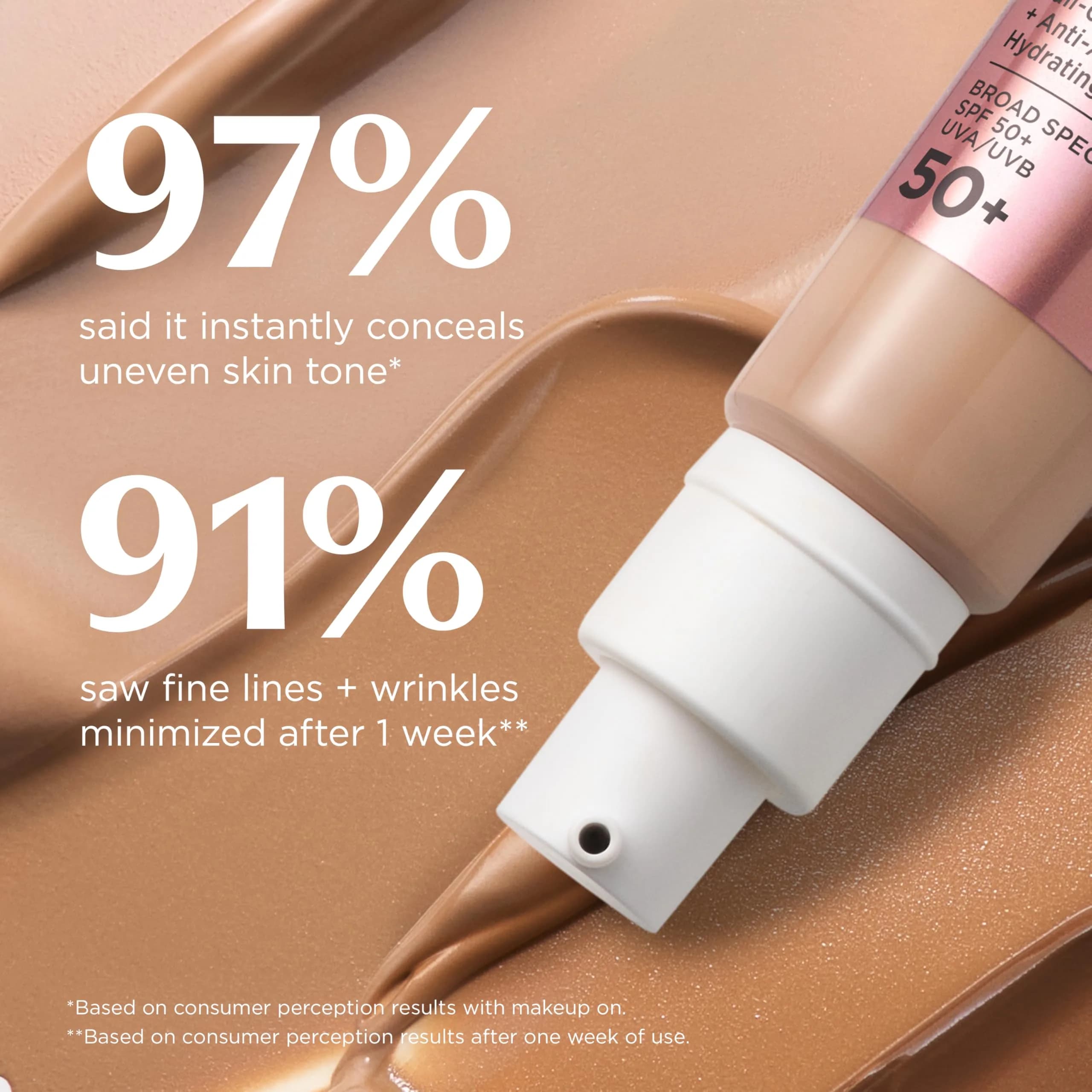 IT Cosmetics CC+ Cream Illumination SPF 50+ Rich 32ml (1.08 Fl Oz) | Full Coverage Hydrating Serum - view 8