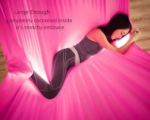 F.Life Premium Aerial Yoga Hammock 5.5 Yards Silk Fabric Swing for Antigravity Yoga & Inversion thumbnail 2