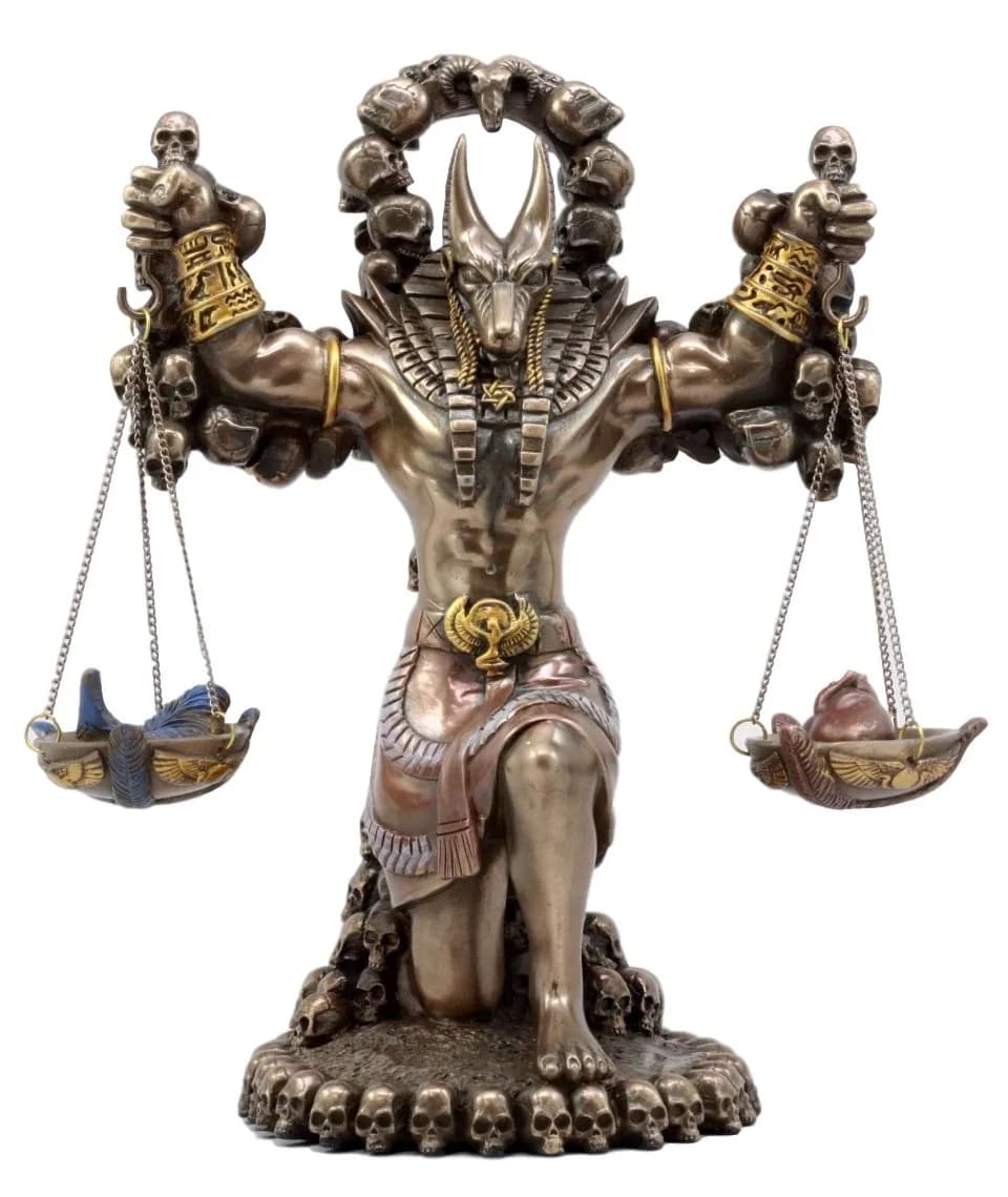 Pacific Giftware Ancient Egyptian God of Underworld Anubis Guardian of Scales Figurine 8.5 Inches (Bronze) | Mythology Decor - main product image