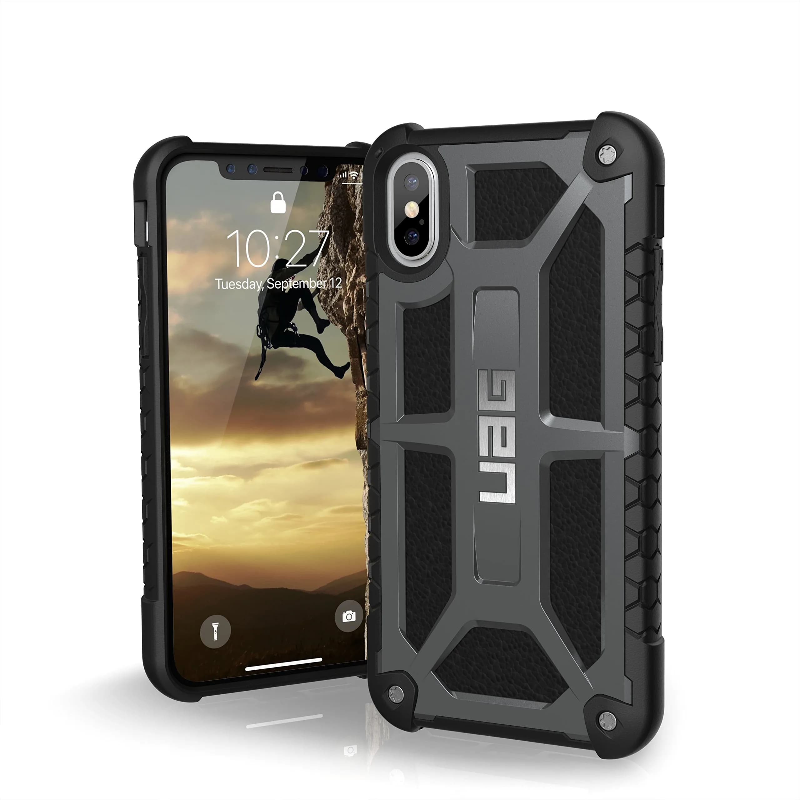 URBAN ARMOR GEAR Monarch Case for iPhone Xs/X (5.8-inch) Graphite | Military Drop Tested Protective Cover — Graphite