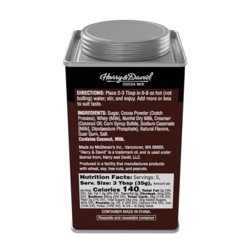 McSteven's Dark Double Chocolate Cocoa Mix 6.25 Oz | Premium Gourmet Hot Chocolate thumbnail 2