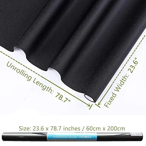 VELIMAX Total Blackout Window Film 60cm x 200cm | Blocks 99% Light, Reusable Static Cling thumbnail 7