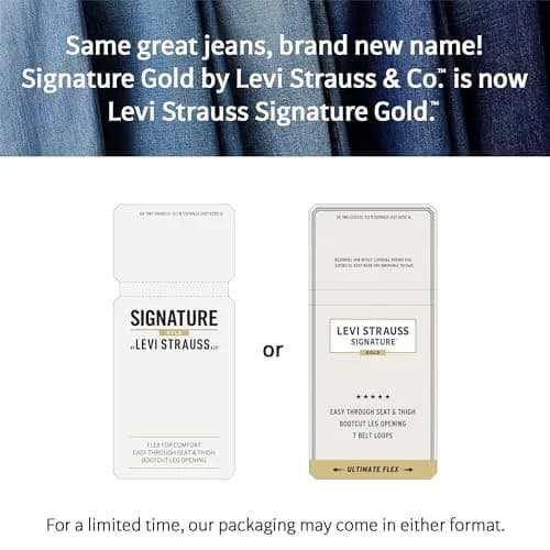 Levi Strauss Signature Gold Men's Carpenter Jeans 44W x 32L (1.94 lb) | Relaxed Fit, Straight Leg thumbnail 6