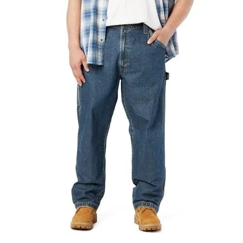 Levi Strauss Signature Gold Men's Carpenter Jeans 44W x 32L (1.94 lb) | Relaxed Fit, Straight Leg thumbnail 1
