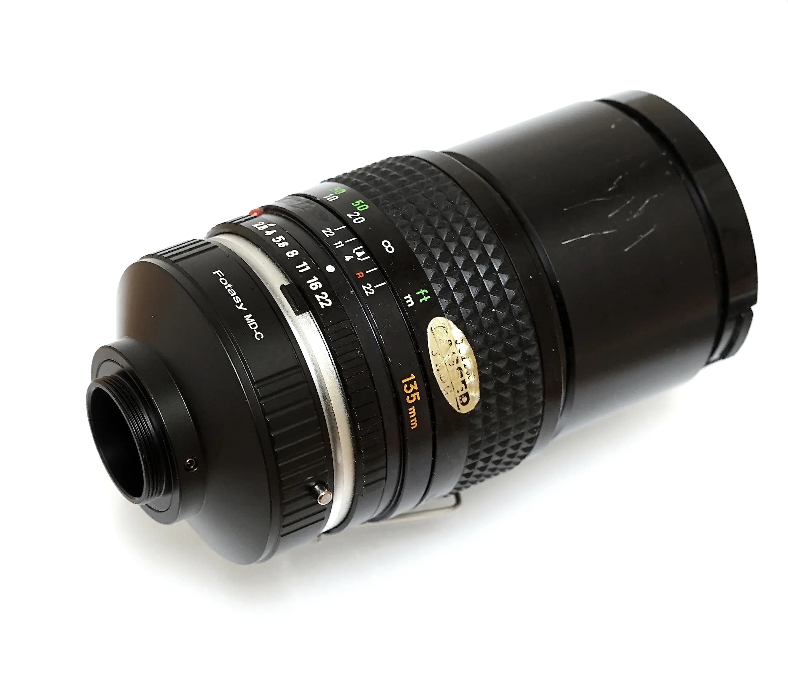 Fotasy Minolta MD Lens to C Mount Adapter | Manual Focus, Copper Mount, 16mm Cine - view 5