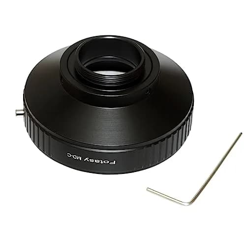 Fotasy Minolta MD Lens to C Mount Adapter | Manual Focus, Copper Mount, 16mm Cine thumbnail 2