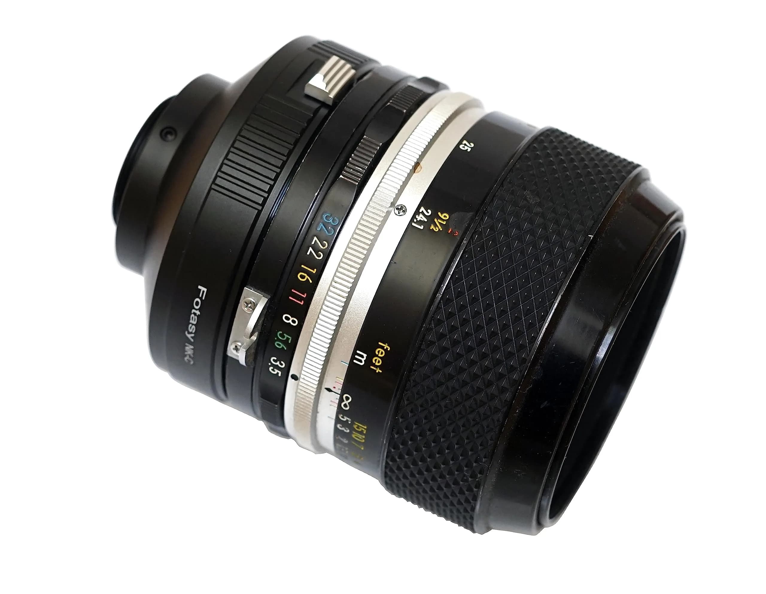 Fotasy Black C Mount & Nikon F Lens Adapter 16mm Prime | Manual Focus, Copper Mount - view 5