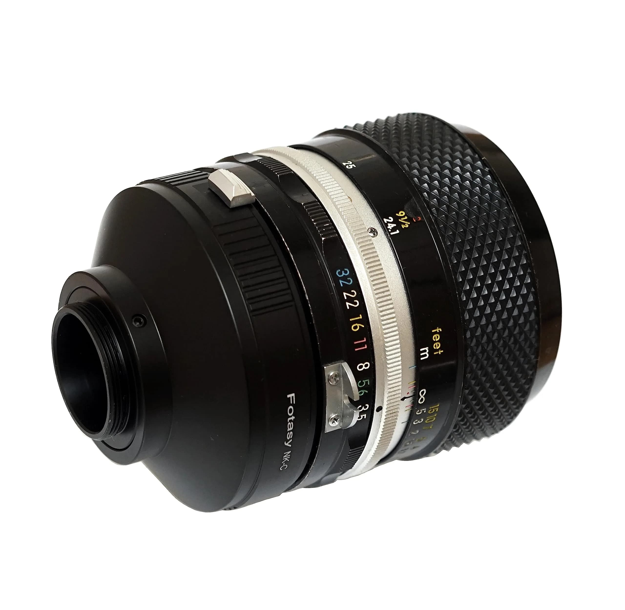 Fotasy Black C Mount & Nikon F Lens Adapter 16mm Prime | Manual Focus, Copper Mount - view 6