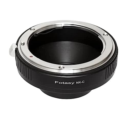 Fotasy Black C Mount & Nikon F Lens Adapter 16mm Prime | Manual Focus, Copper Mount thumbnail 1