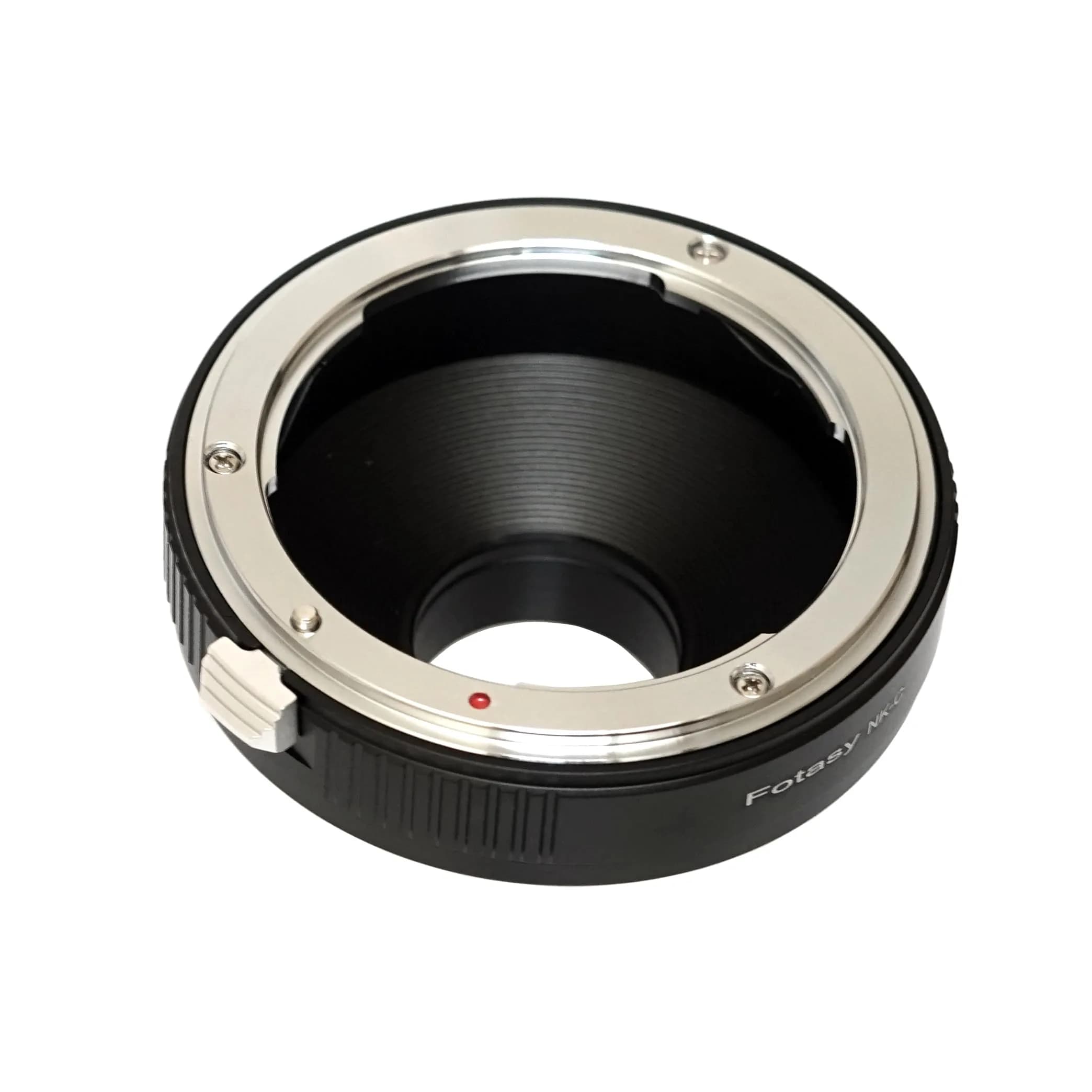 Fotasy Black C Mount & Nikon F Lens Adapter 16mm Prime | Manual Focus, Copper Mount - view 2