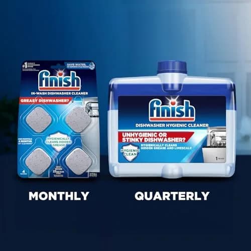 Finish In-Wash Dishwasher Cleaner Tablets 3 Count (156 g) | Cleans Hidden Grease & Grime thumbnail 7