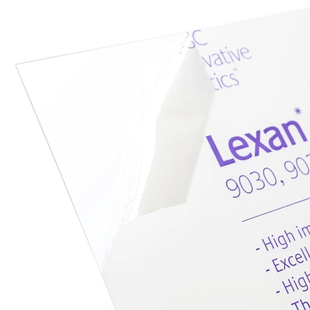 Plastics 2000 Lexan Polycarbonate Sheet 2.31mm (0.093") Clear 30cm x 30cm | Impact-Resistant & Thermoformable - main product image