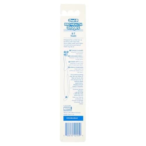 Oral-B Kids Spider-Man Toothbrush Extra Soft, Pack of 6 | Dentist Recommended for Ages 3+ thumbnail 5