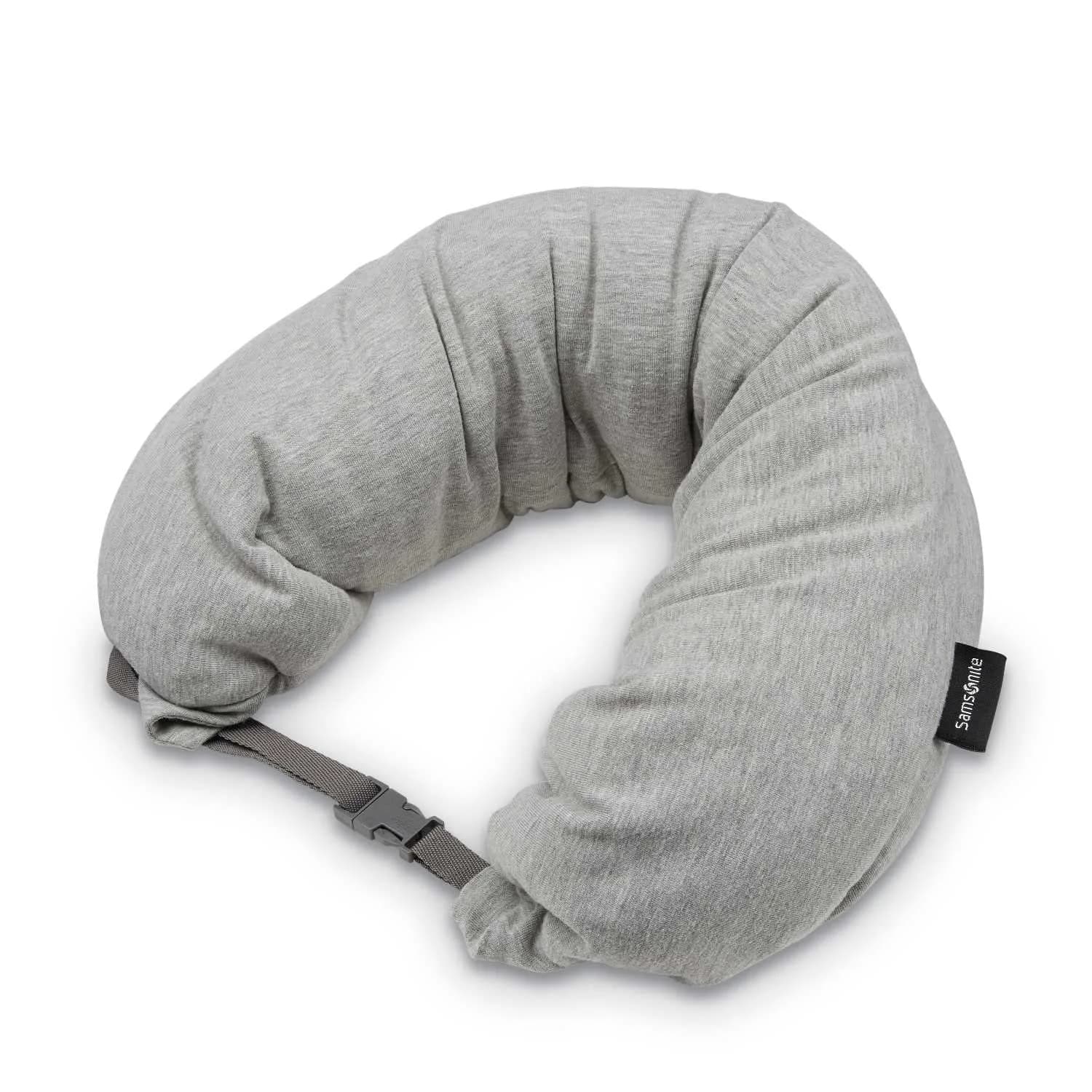 Samsonite Microbead 3-in-1 Neck Travel Pillow, Frost Grey, 5 x 25 x 5 inches (6.35 cm x 63.5 cm x 12.7 cm)