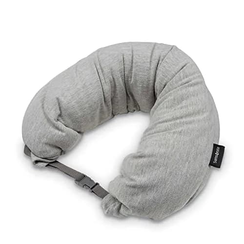 Samsonite Microbead 3-in-1 Neck Travel Pillow, Frost Grey, 5 x 25 x 5 inches (6.35 cm x 63.5 cm x 12.7 cm) thumbnail 1
