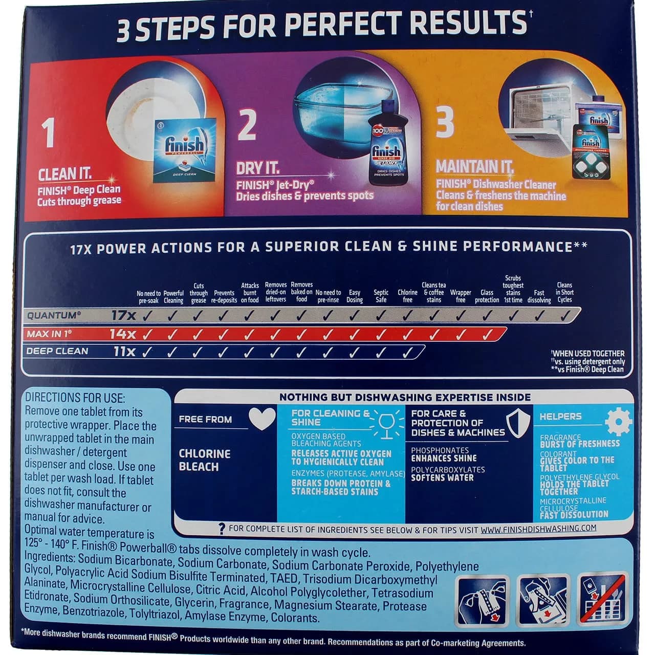Finish All in 1 Dishwasher Tablets 85 Count (1.69 kg) | Powerball Fresh Scent - view 2