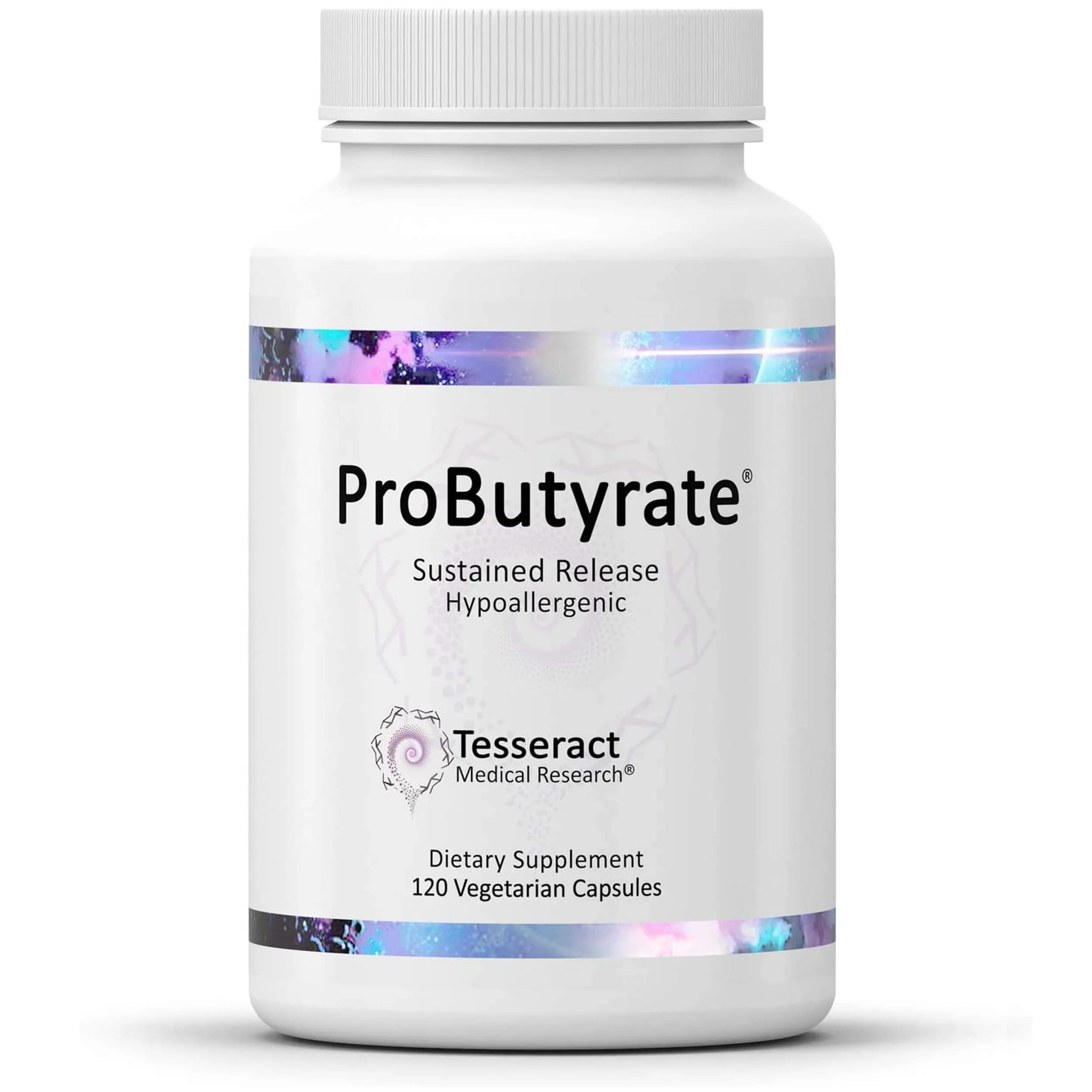 Tesseract ProButyrate 120Caps | Gut Health & Microbiome Support with Patented Delivery — White
