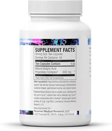 Tesseract ProButyrate 120Caps | Gut Health & Microbiome Support with Patented Delivery thumbnail 9