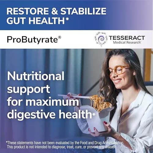 Tesseract ProButyrate 120Caps | Gut Health & Microbiome Support with Patented Delivery thumbnail 2