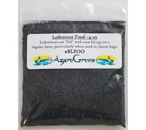 AzureGreen Lodestone Food 4oz | Good Luck & Prosperity Ritual Offering