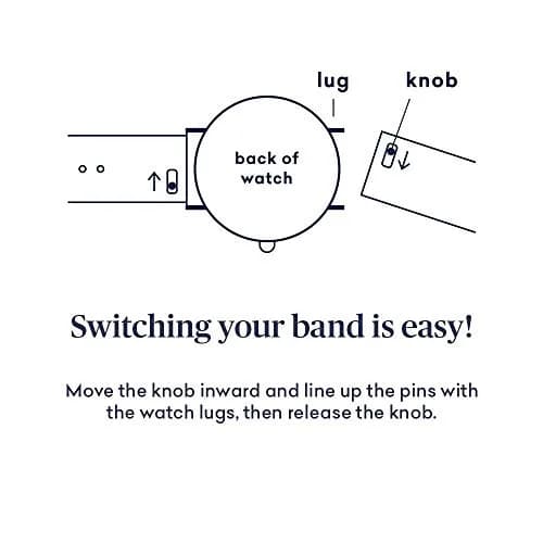 WRISTOLOGY Large face Roman Numerals Gold Womens Watch with Easy Change Band Boyfriend Watch - Clear Easy to Read Analog Face thumbnail 8