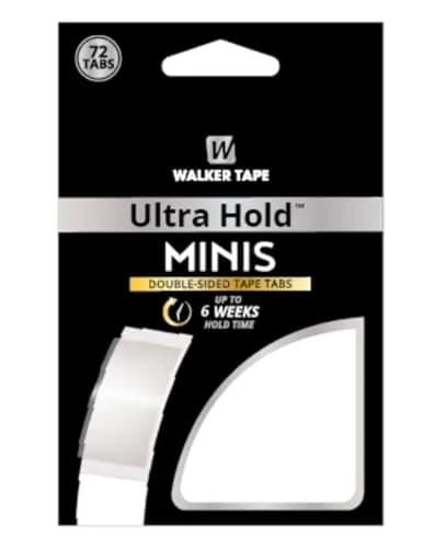 Walker's Ultra Hold Mini Tab Double Sided Tape 144 Tabs (72 Count Pack of 2) | Strong Hold Hair System Adhesive thumbnail 1