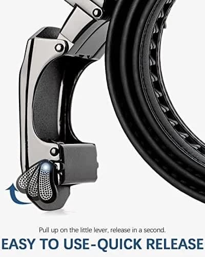 BOSTANTEN Ratchet Mens Belt Leather Trim to Fit 1 3/8“ Gift Boxed | Adjustable Fit thumbnail 2