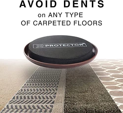 X-Protector Heavy Duty Furniture Sliders for Carpet 4.75" (8 PCS) | Move Furniture Easily & Safely thumbnail 3