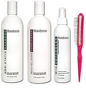 Brandywine Synthetic and Human Hair Care Set - 40 fl oz (1.18 L) | Salon Quality — Liquid