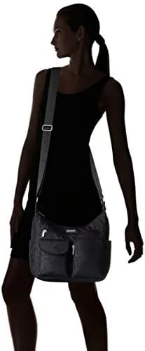 Baggallini Everyplace Bag Shoulder Bag Black Cheetah Emboss 25.9cm (10.25"w) | Lightweight Water-Resistant Nylon thumbnail 2