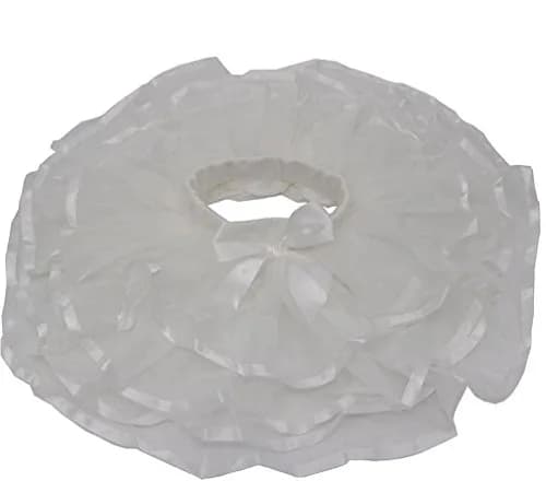 Tortoise & Rabbit Girls Tulle Tutu Skirt, White, 9-12 Years | Breathable Cotton & Soft Tulle for Dress Up thumbnail 1
