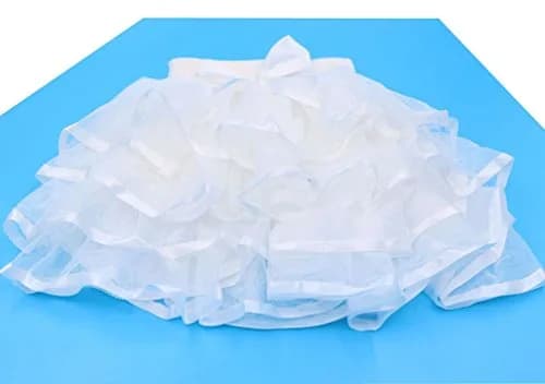 Tortoise & Rabbit Girls Tulle Tutu Skirt, White, 9-12 Years | Breathable Cotton & Soft Tulle for Dress Up thumbnail 3