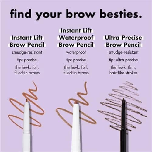 e.l.f. Instant Lift Brow Pencil, Deep Brown | Dual-Sided, Fine Tip, Shapes, Defines, Fills Brows thumbnail 4