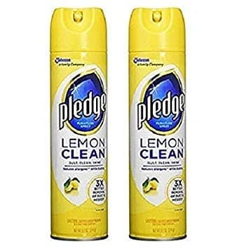 Pledge Lemon Clean Furniture & Stainless Steel Polish Spray 291ml (9.7oz) | Fast Shine & Protect