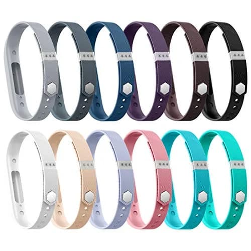 LEEFOX 12 Colors Compatible with Flex 2 Bands Large | Adjustable Silicone Wristbands for Fitbit Flex 2 thumbnail 2