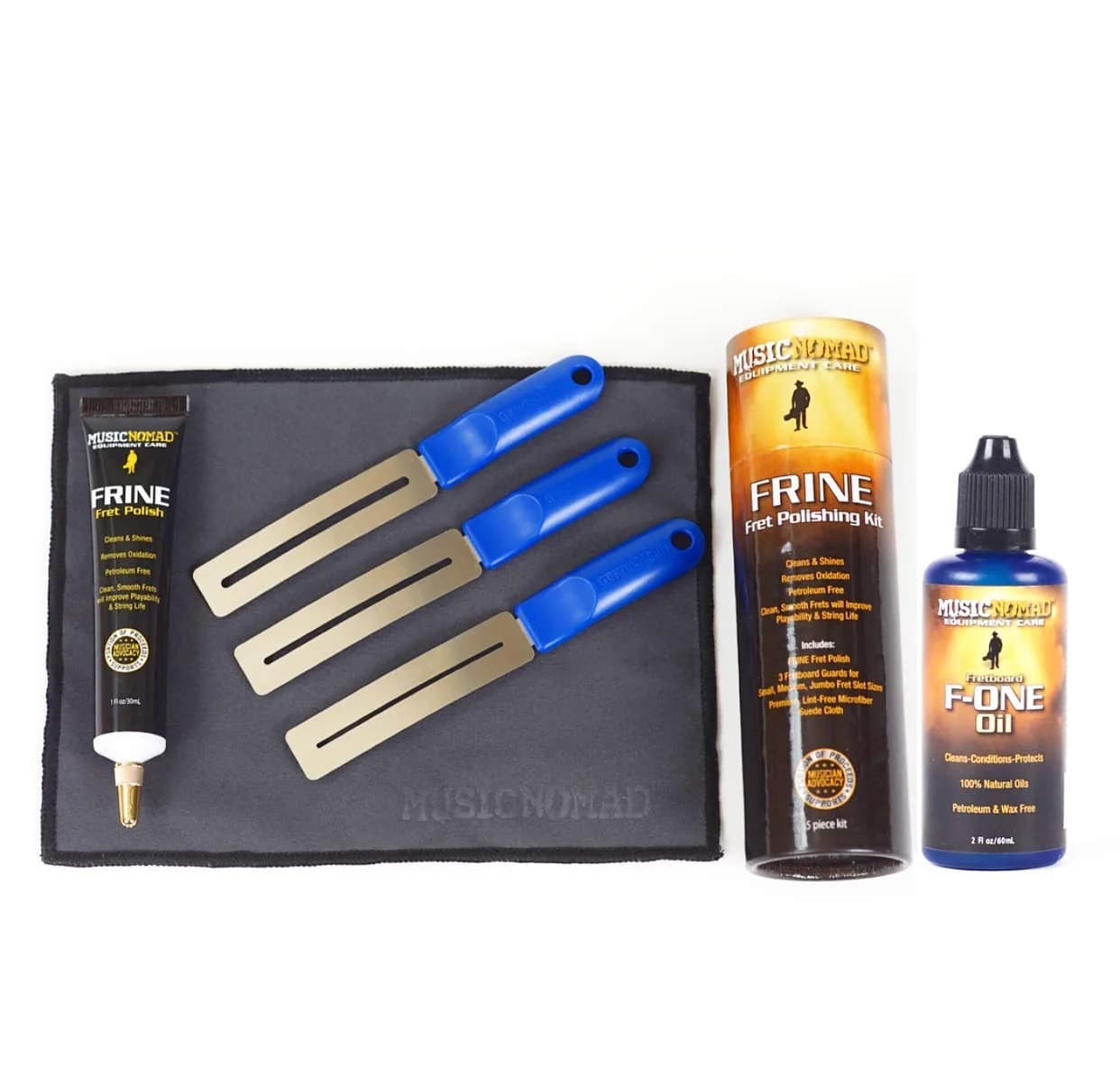 MusicNomad Total Fretboard Care Kit 2 x 1.5 Fl Oz (3 Fl Oz Total) | Restores, Maintains & Protects Guitar Fretboards - main product image