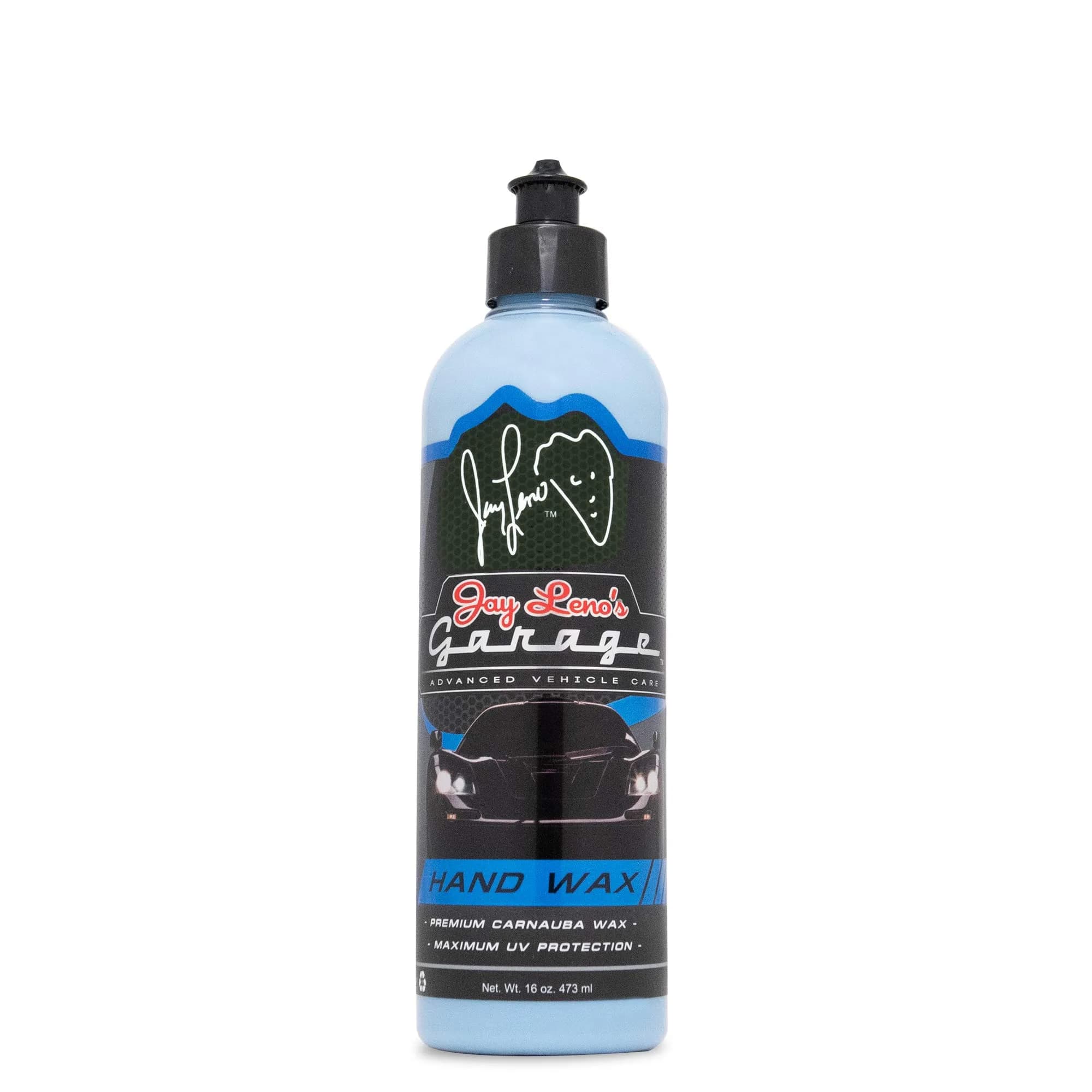 Jay Leno's Garage Carnauba Car Wax – Liquid Carnauba Polish for Cars, Deep Shine & Protection, 16 oz