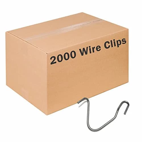 Zareba Systems TPWC100 T-Post Wire Clips 2000 Pack | Secure Fencing Wire to T-Posts thumbnail 1